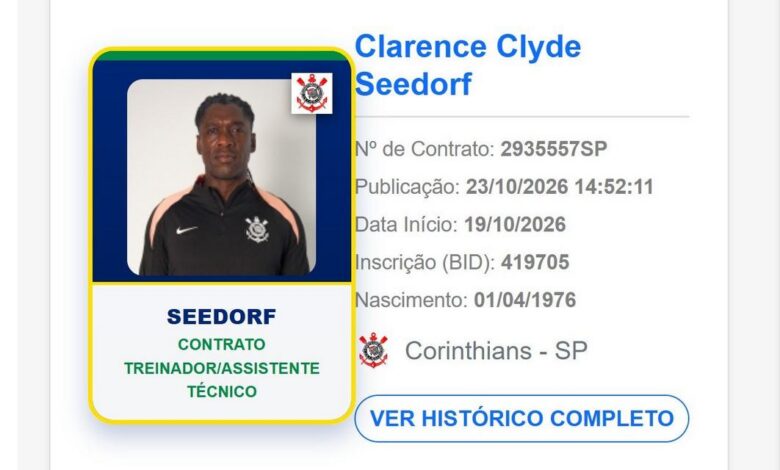 Seedorf no banco de reservas
