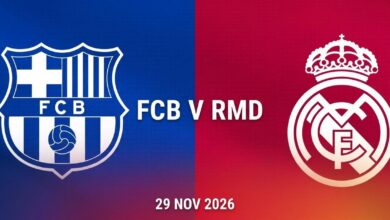 Barcelona e Real Madrid se enfrentando no Camp Nou