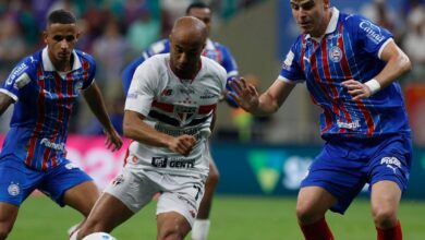 Lucas Moura durante partida pelo São Paulo