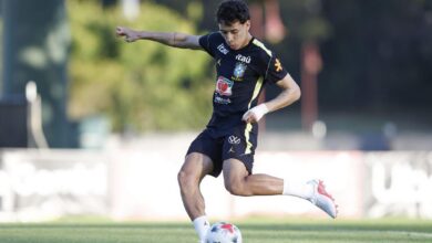 Jogador Bontempo em ação pelo Santos.