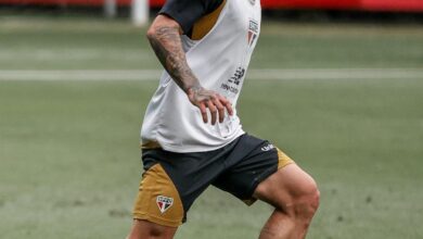 Preparação do São Paulo para o jogo contra o Corinthians