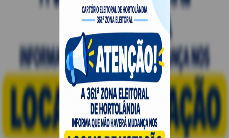 Cartório Eleitoral de Hortolândia mantém locais de votação para segundo turno