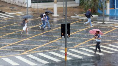 Chuva intensa com rajada de vento em Campinas
