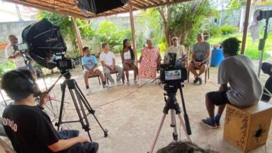 Gravação do documentário sobre Aureluce Santos para exibição na EducaTV Campinas