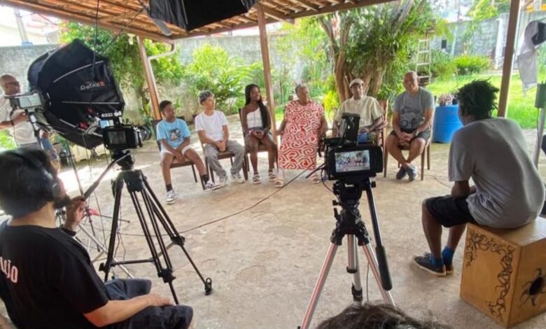 Gravação do documentário sobre Aureluce Santos para exibição na EducaTV Campinas