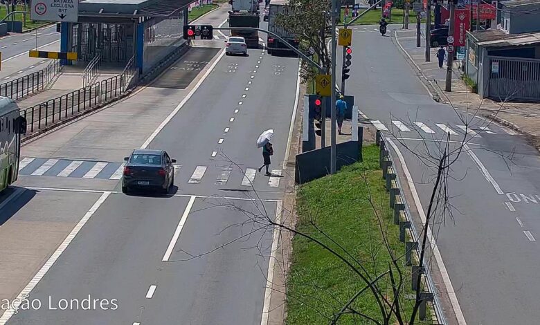 Câmeras na altura da Estação BRT Londres e da Metrocamp com infrações comuns de trânsito