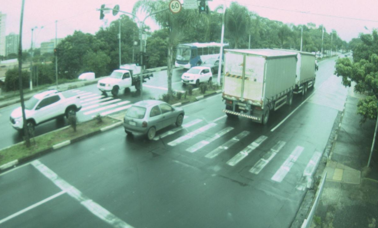 Registro de infrações por veículos de carga em áreas restritas em Campinas
