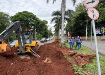Obra visa melhorar o tráfego dos ônibus que passam pela avenida Almeida Garret, no sentido Parque Taquaral