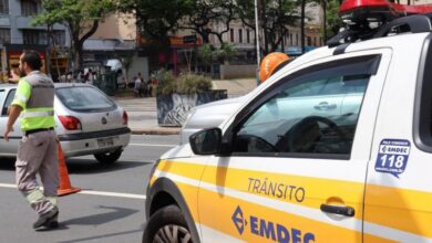 Operação de trânsito no Centro de Campinas para eleições 2026