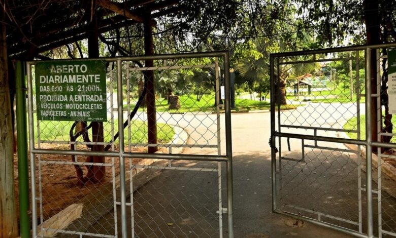 Parque Dom Bosco na região Sudoeste atendendo visitantes