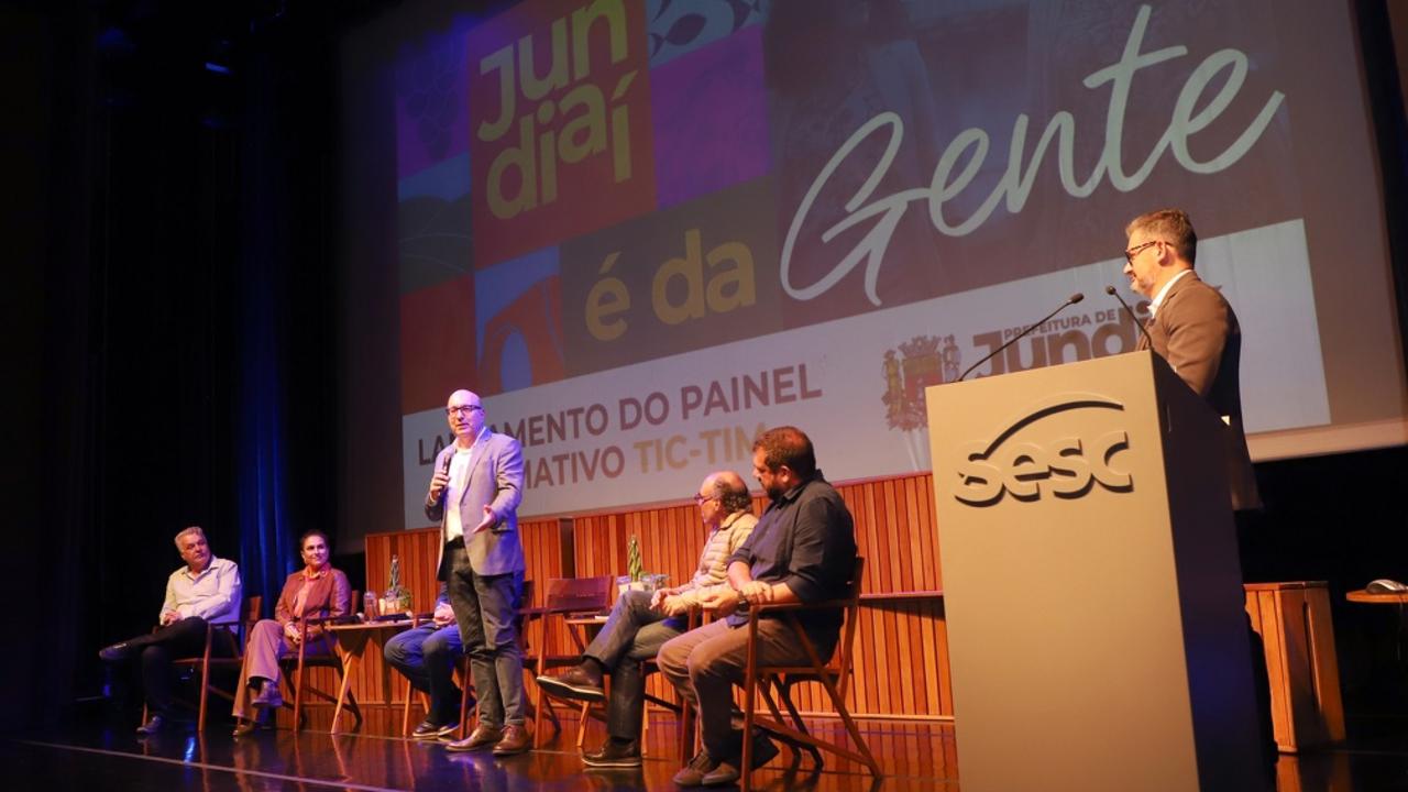 Dário Saadi fala durante lançamento do Painel Normativo TIC-TIM em Jundiaí