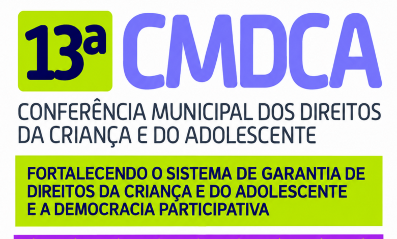 Pré-conferência com até 150 participantes e metade das vagas para crianças e adolescentes