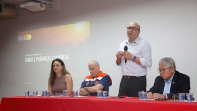 Prefeito Dário Saadi na abertura do evento sobre extremos climáticos