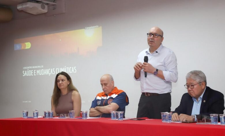 Prefeito Dário Saadi na abertura do evento sobre extremos climáticos