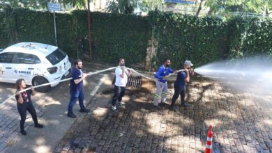 Simulado com evacuação total e controle de incêndio fictício na sede da Emdec