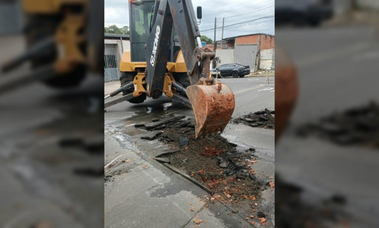 Três vias de Hortolândia recebem mutirão de conserto e recuperação do asfalto