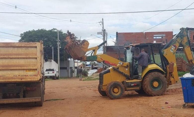 Zeladoria e limpeza são reforçadas no Monte Sinai por equipes da Prefeitura de Hortolândia